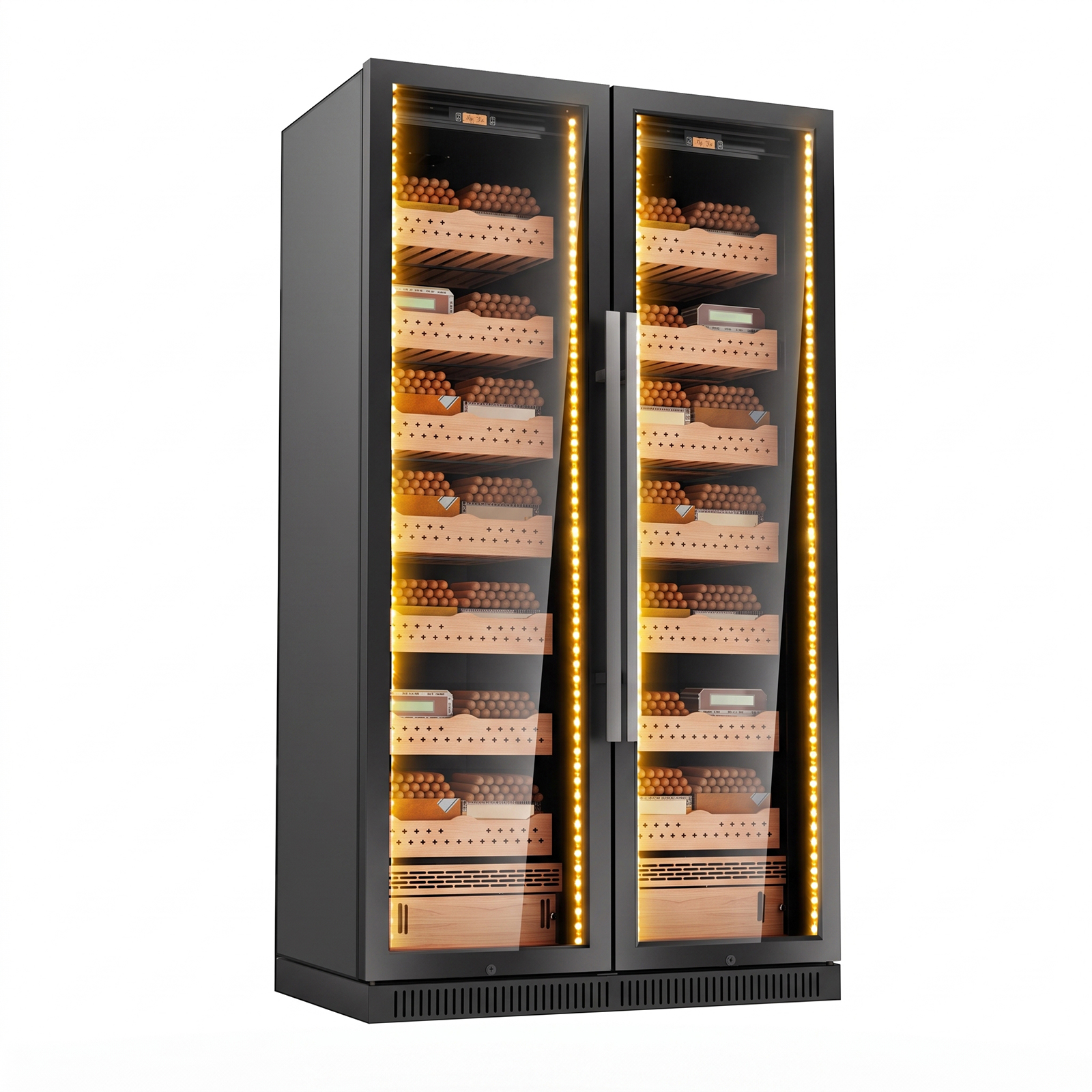 KingChii 860L Upgrade Compressor Commercial Cigar Humidor, 5500-Cigar Capacity