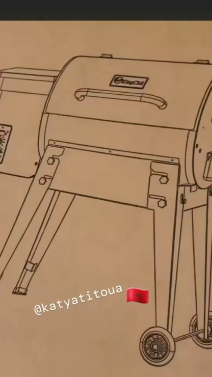 KingChii Portable Electric Wood Pellet Grill & Smoker with Foldable Legs, 456 SQ.IN Grill Capacity, 18LB Hopper, with PID Temperature Control (180-425°F) for Backyard Camping Bake and Roast