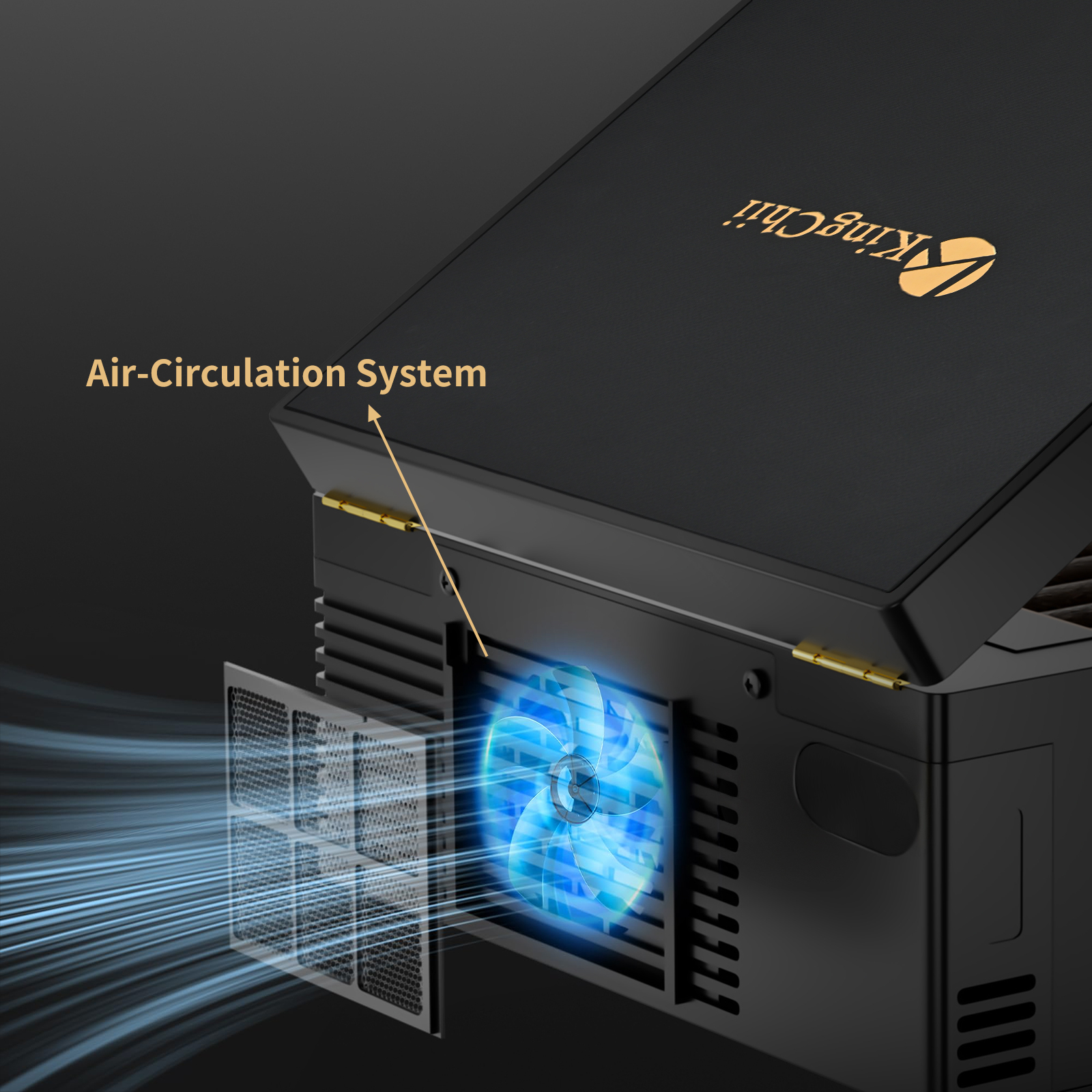 KingChii® 3L Desktop electric Cigar Humidor Box with Semiconductor Chip Constant Temperature (64°F-74°F) , with Spanish Cedar Wood, Type C & Plug Cable, Gifts for Men (25-50 Cigars) $79.99