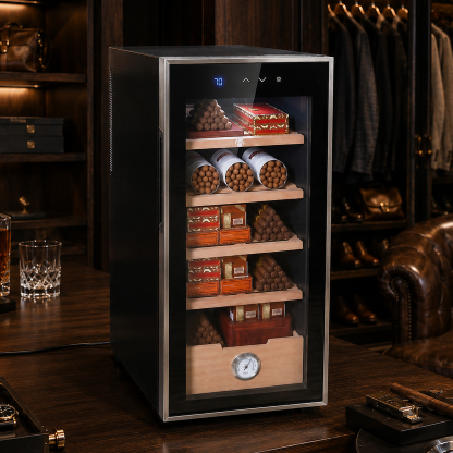 KingChii 33L Electric Cigar Humidor, 250-Cigar Capacity