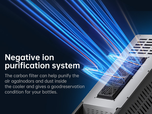 KingChii® 6 Bottles Thermoelectric Wine Cooler Refrigerator Advanced Cooling Technology, Stainless Steel & Tempered Glass For Red Wine, Champagne for Home, Kitchen, or Office