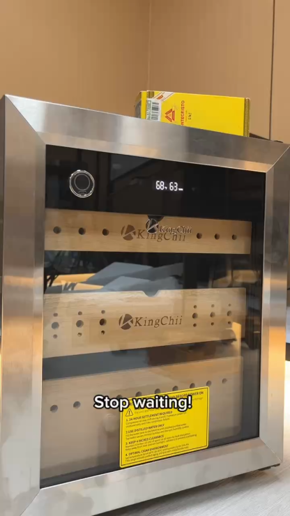 Electric Cigar Humidor Cabinet with Smart Temperature and Humidity Control