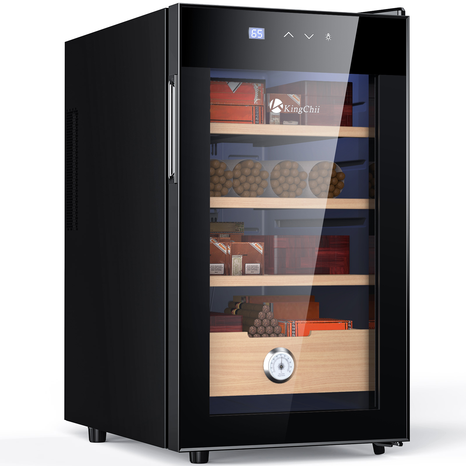 KingChii 48L Electric Cigar Humidor, 300-Cigar Capacity