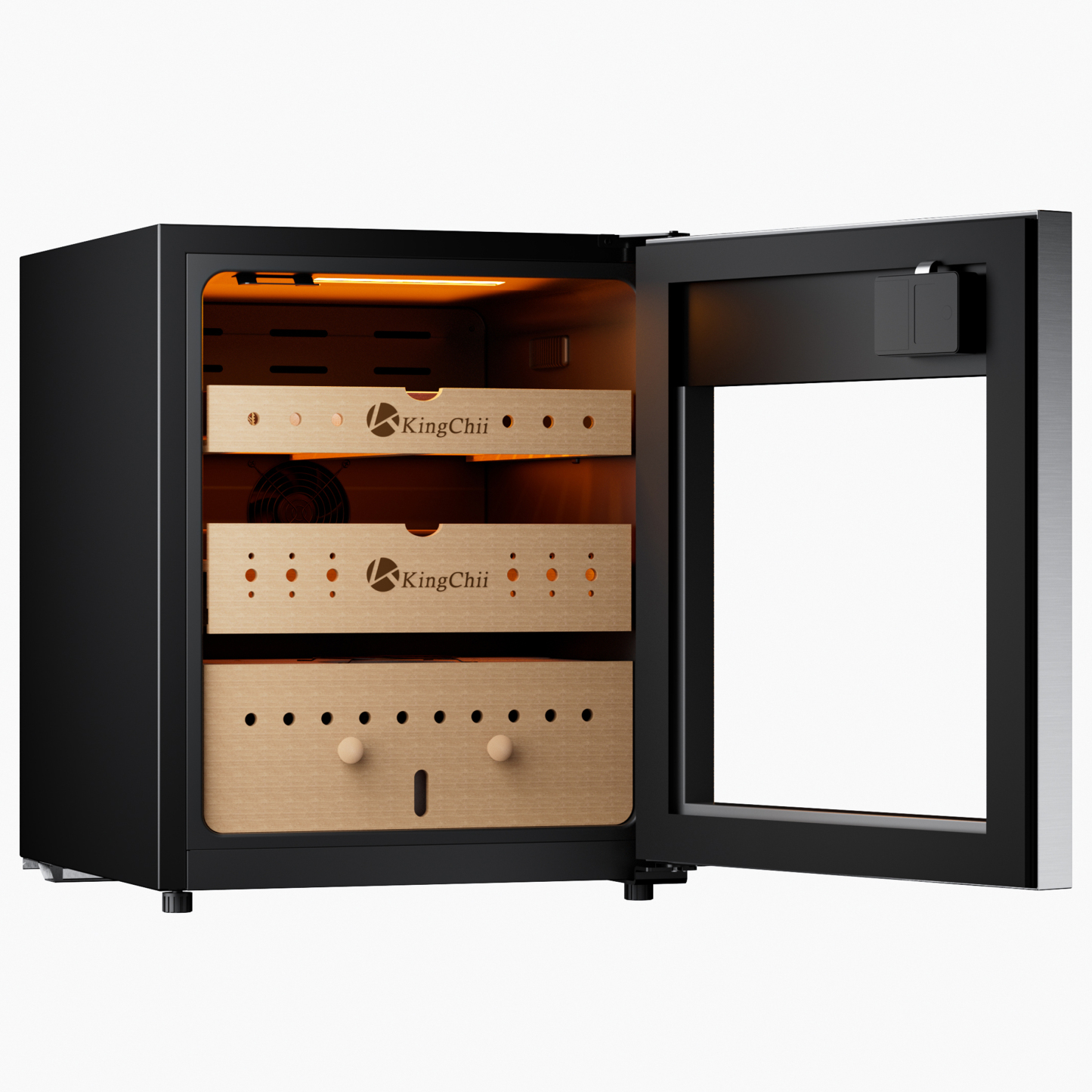 Electric Cigar Humidor Cabinet with Spanish Cedar Wood Drawers