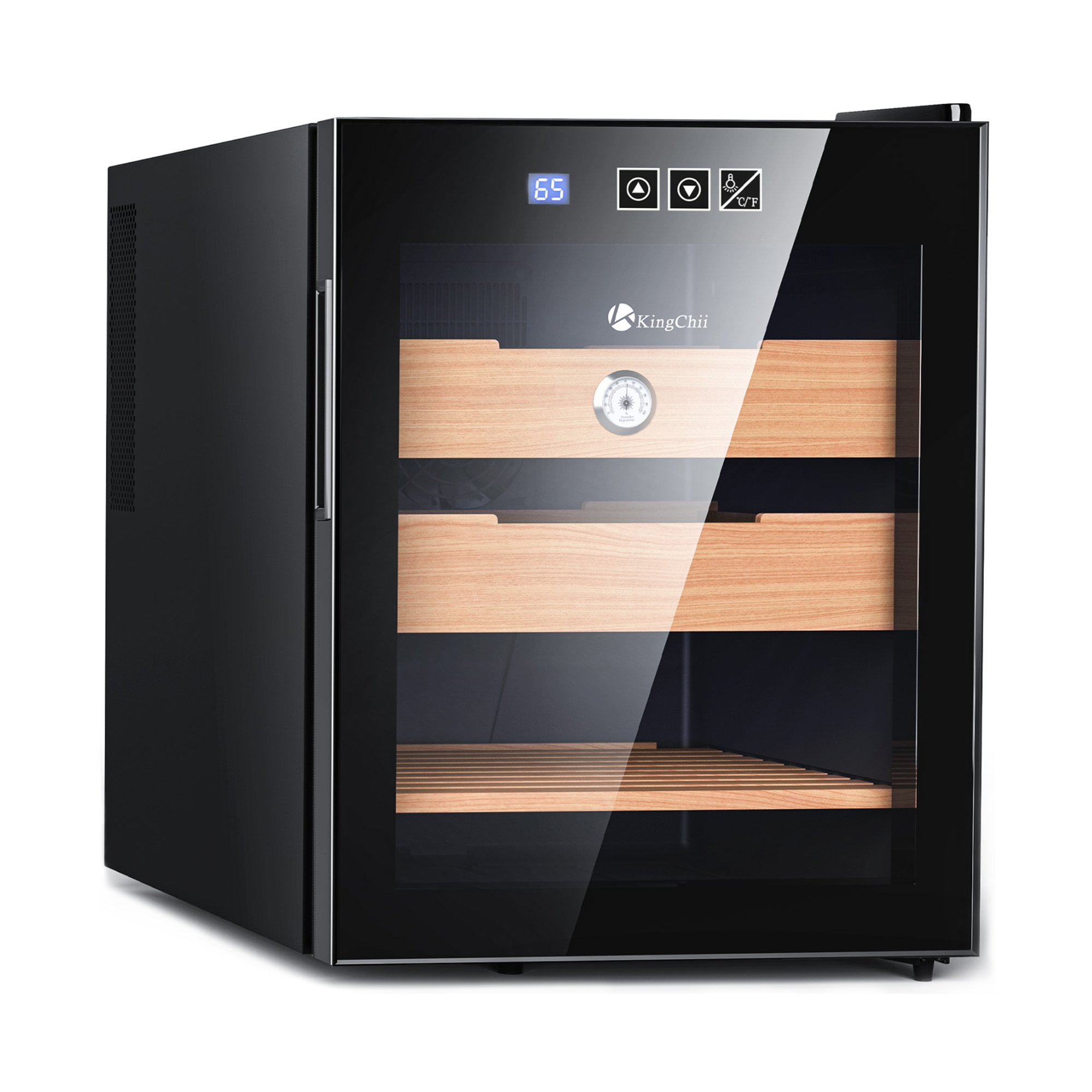 KingChii 48L-C Electric Cigar Humidor, 300-Cigar Capacity