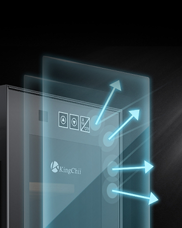 KingChii® Upgrade 70L Electric Temperature & Humidity Control Cigar Humidor, Built-in Humidification System with Spanish Cedar Wood Shelves & Drawer Hygrometer Father's Day Gifts For Men(486 Capacity)