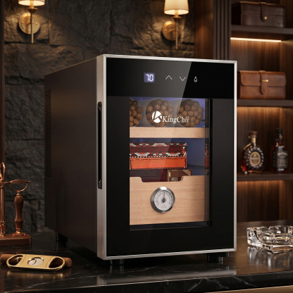 KingChii 16L Electric Cigar Humidor, 100-Cigar Capacity