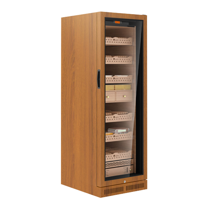 Kingchii® 430L Humidor 3500 Cigars, Temperature & Humidity Control, Double Layer Anti-UV Low-E Wood Frame & Glass Door, LED Digital Temperature & Humidity Display, Spanish Cedar Wood Shelves & Humidity Box