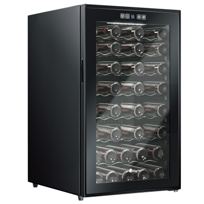 KingChii® 52 Bottles Wine Cooler Refrigerator - Intelligent Digital Control Wine Fridge, Low Noise Operation, Built-in or Freestanding Wine Refrigerator for Home and Kitchen