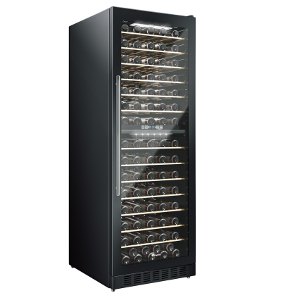 KingChii® 163 Bottles Wine Cooler Refrigerator Dual Zone Wine Fridge with Professional Compressor - Stainless Steel & Tempered Glass, Built-in or Freestanding for Home, Office, Kitchen®