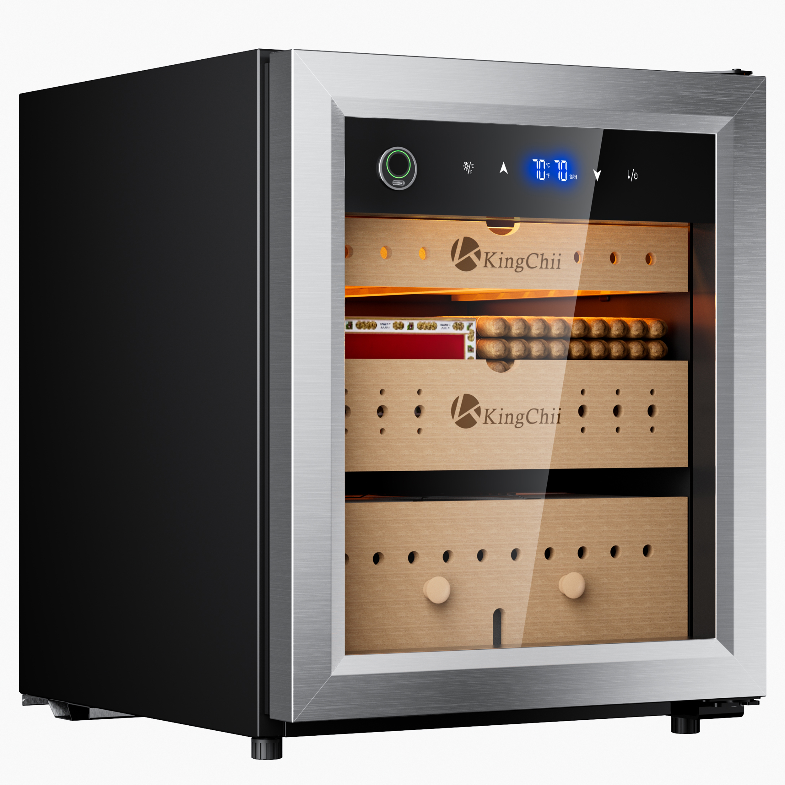 Electric Cigar Humidor Cabinet with Temperature and Humidity Control