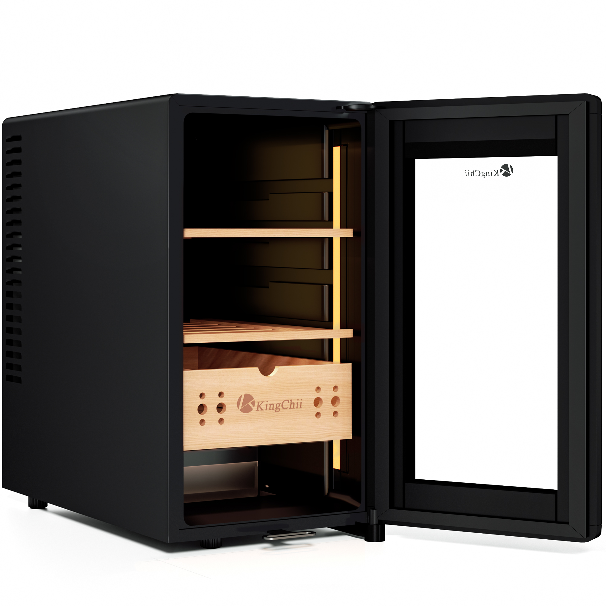 KingChii Pro 25L Thermoelectric Temp & Humidity Control Cigar Humidor,180 Cigar Capacity
