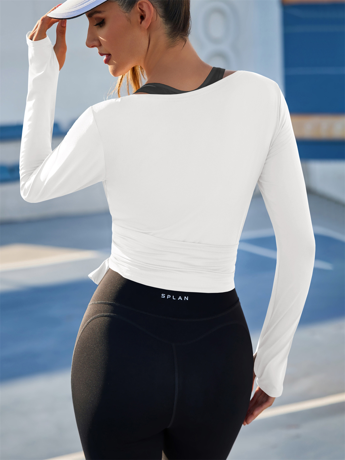 Tie Front Long Sleeve Crop Shrugs