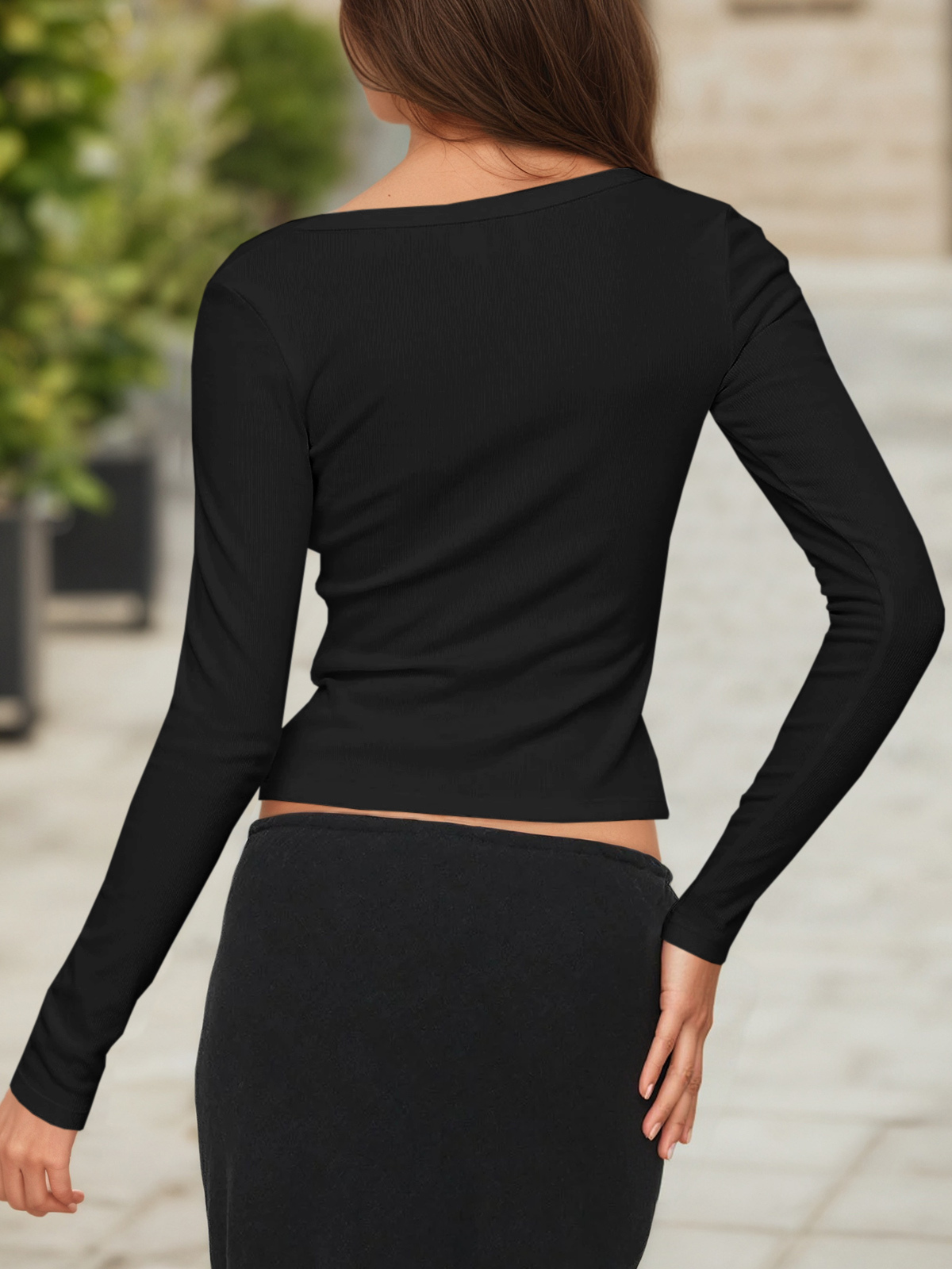 Button Down Shirts Going Out Crop Tops