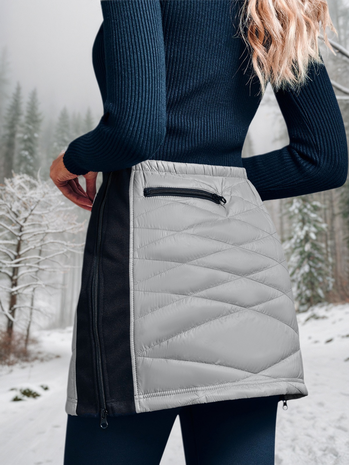 Puffer Quilted Mini Skirts