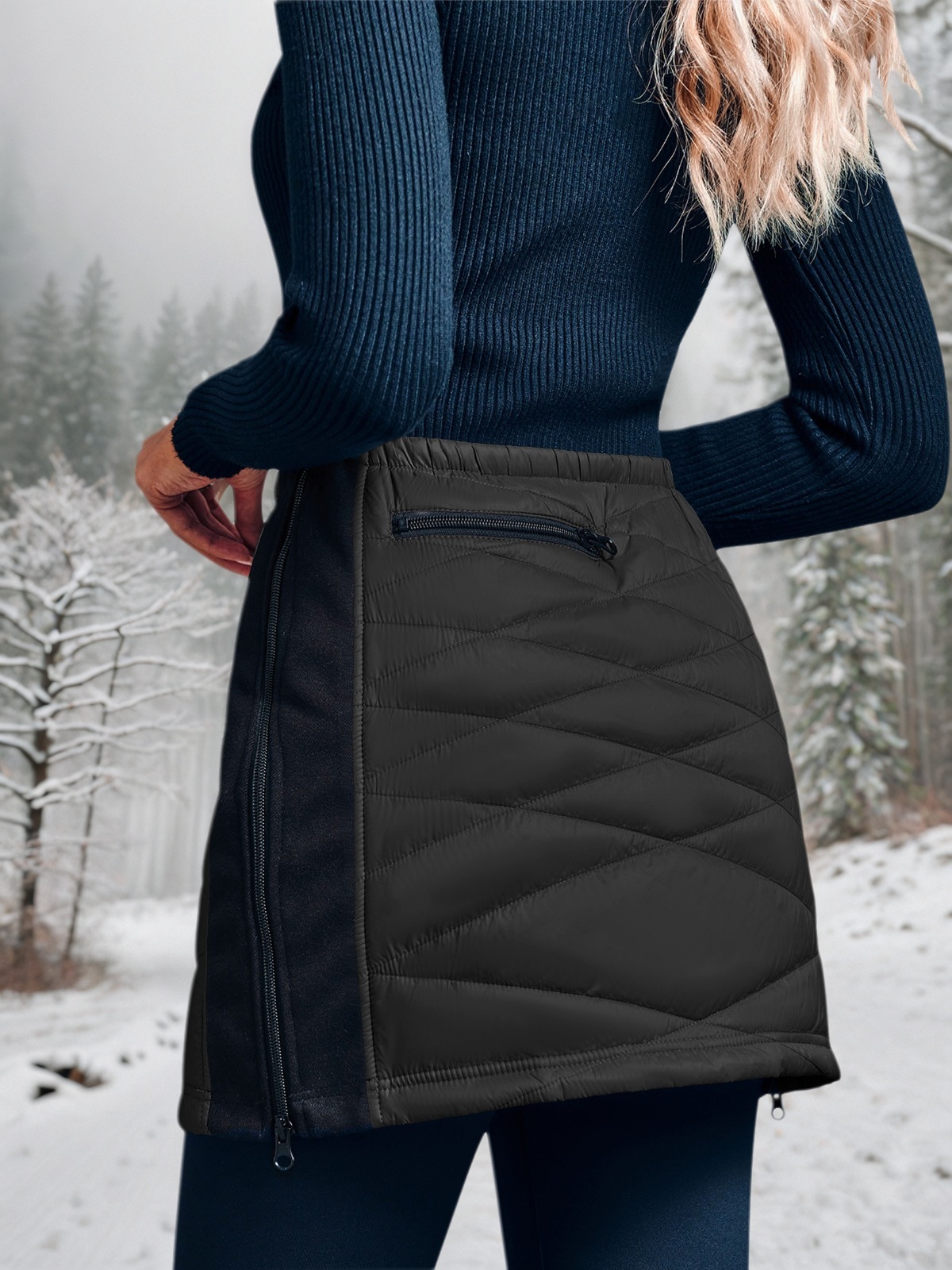 Puffer Quilted Mini Skirts