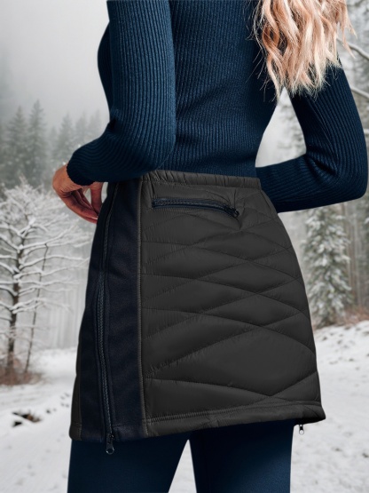 Puffer Quilted Mini Skirts