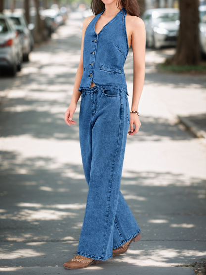 Two Piece Denim Sets