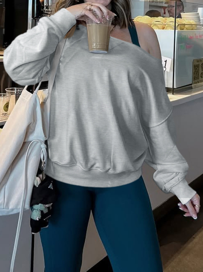 Casual Fall Off The Shoulder Crop Tops