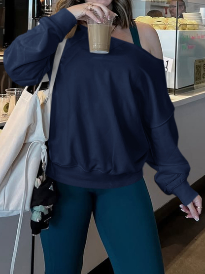 Casual Fall Off The Shoulder Crop Tops