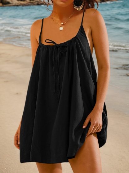 Womens Spaghetti Strap Swimsuit Coverup