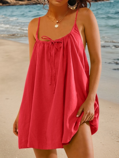 Womens Spaghetti Strap Swimsuit Coverup
