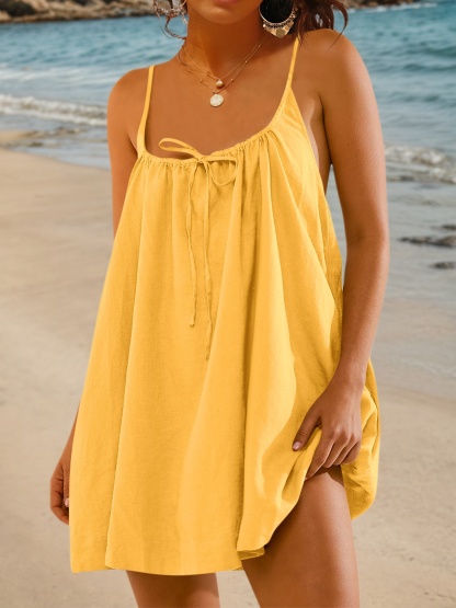 Womens Spaghetti Strap Swimsuit Coverup