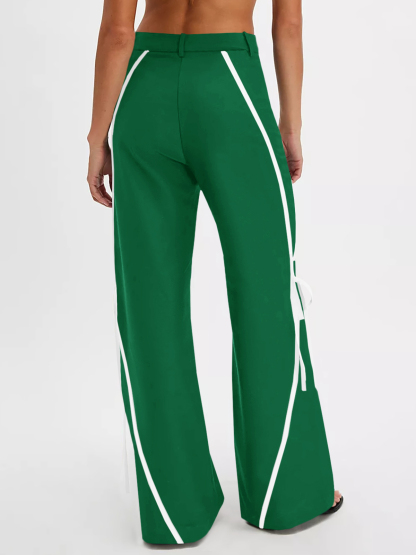 Womens Casual Straight Leg Trousers