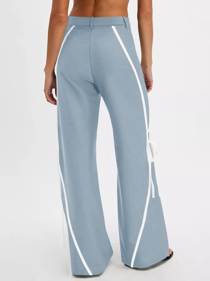 Womens Casual Straight Leg Trousers
