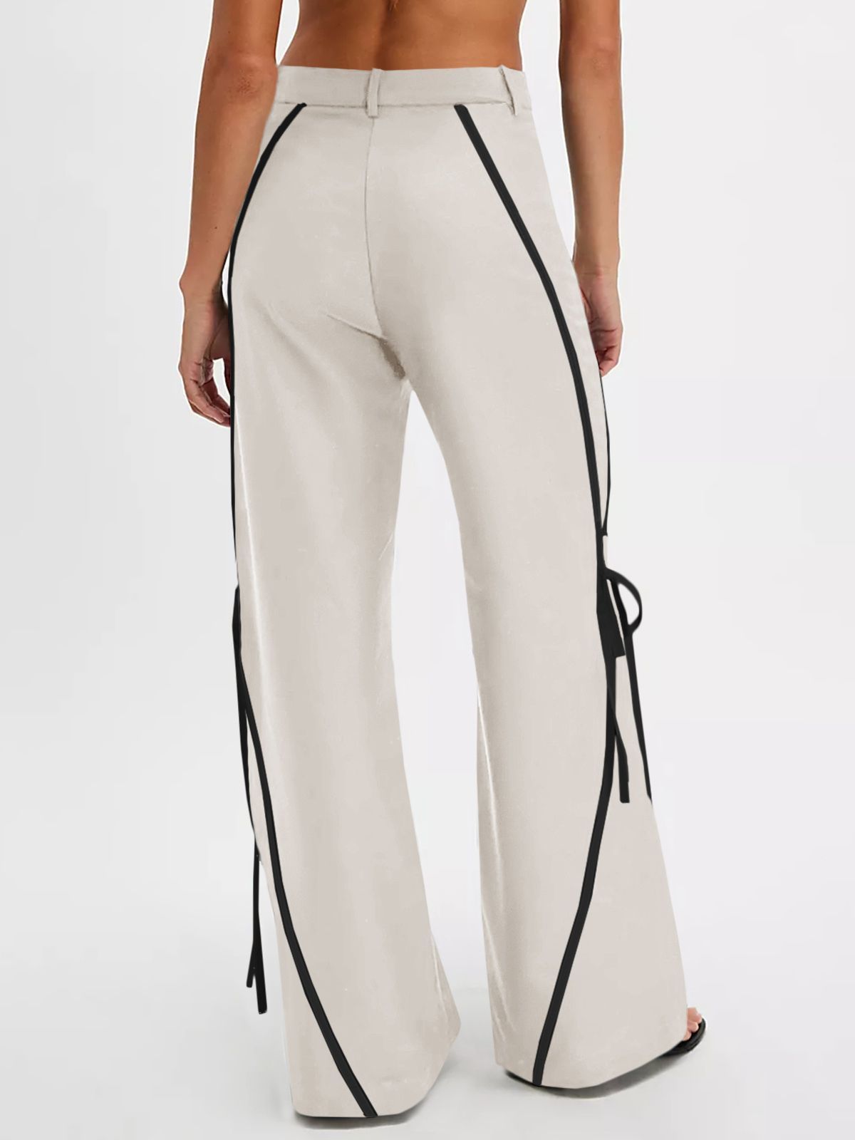Womens Casual Straight Leg Trousers