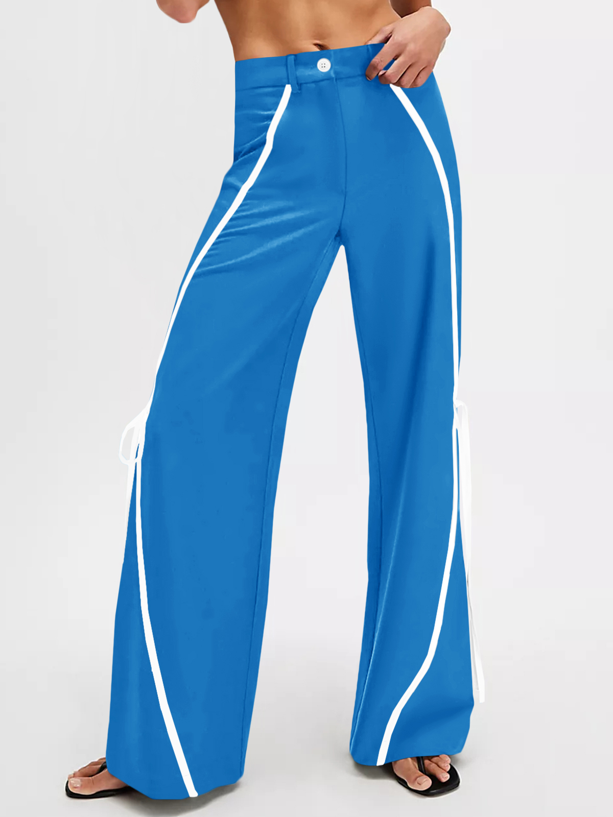 Womens Casual Straight Leg Trousers