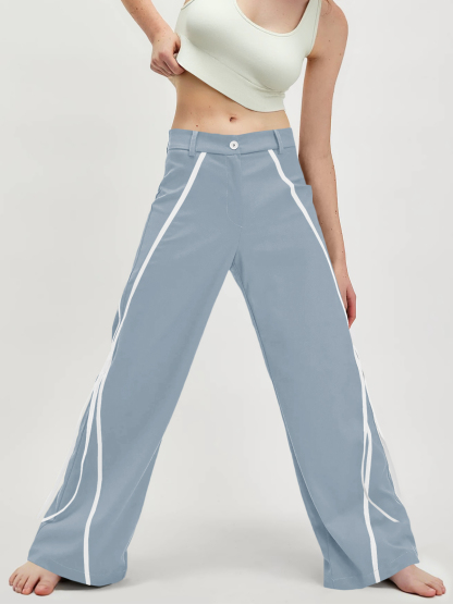 Womens Casual Straight Leg Trousers