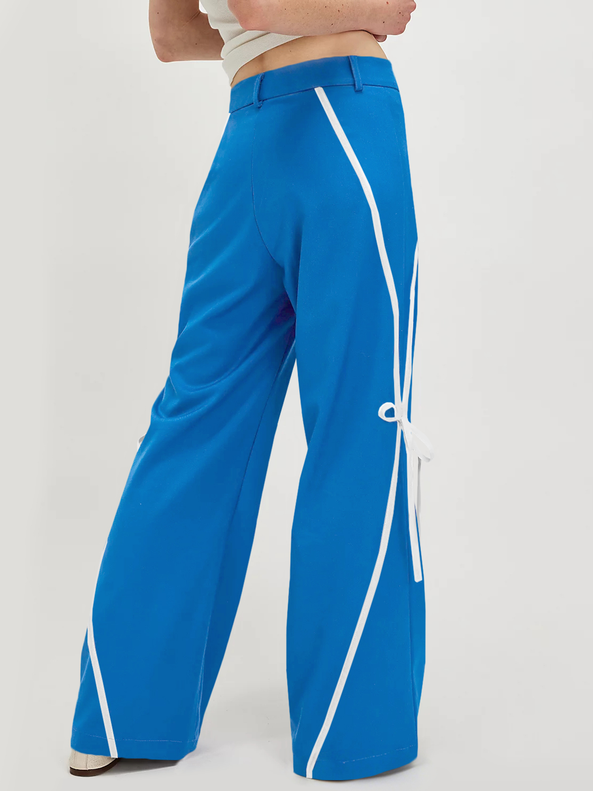 Womens Casual Straight Leg Trousers