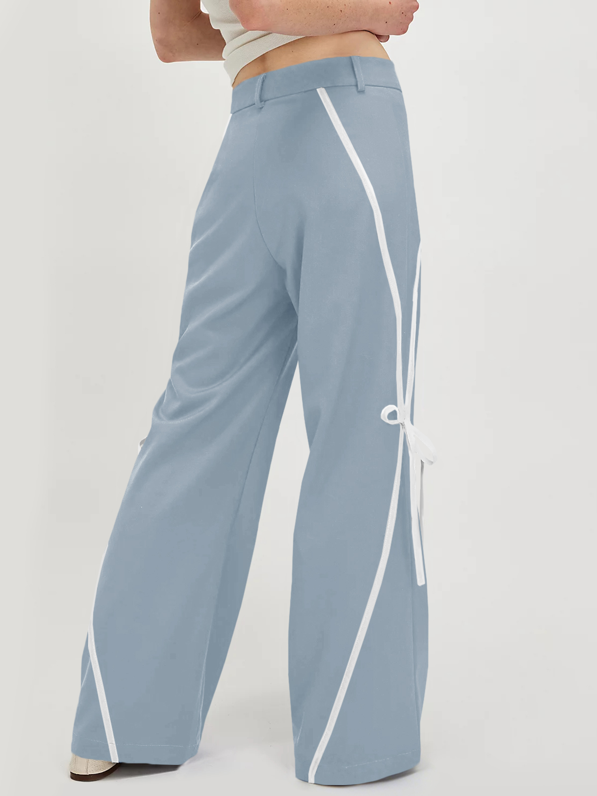 Womens Casual Straight Leg Trousers