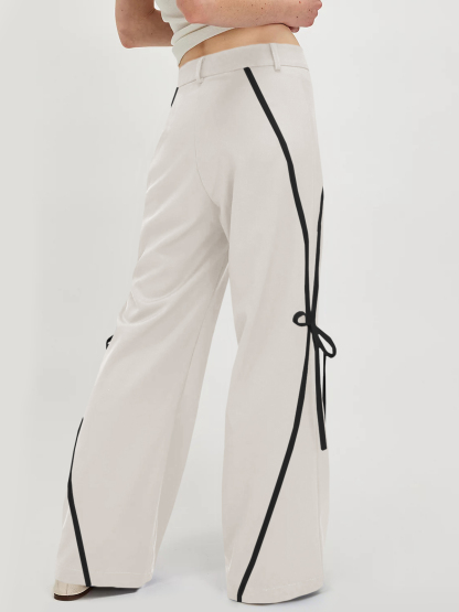 Womens Casual Straight Leg Trousers