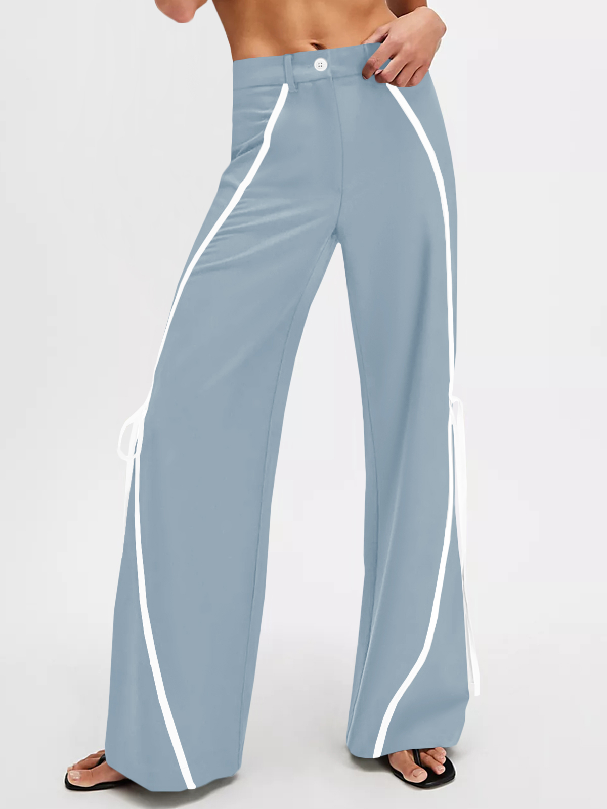 Womens Casual Straight Leg Trousers