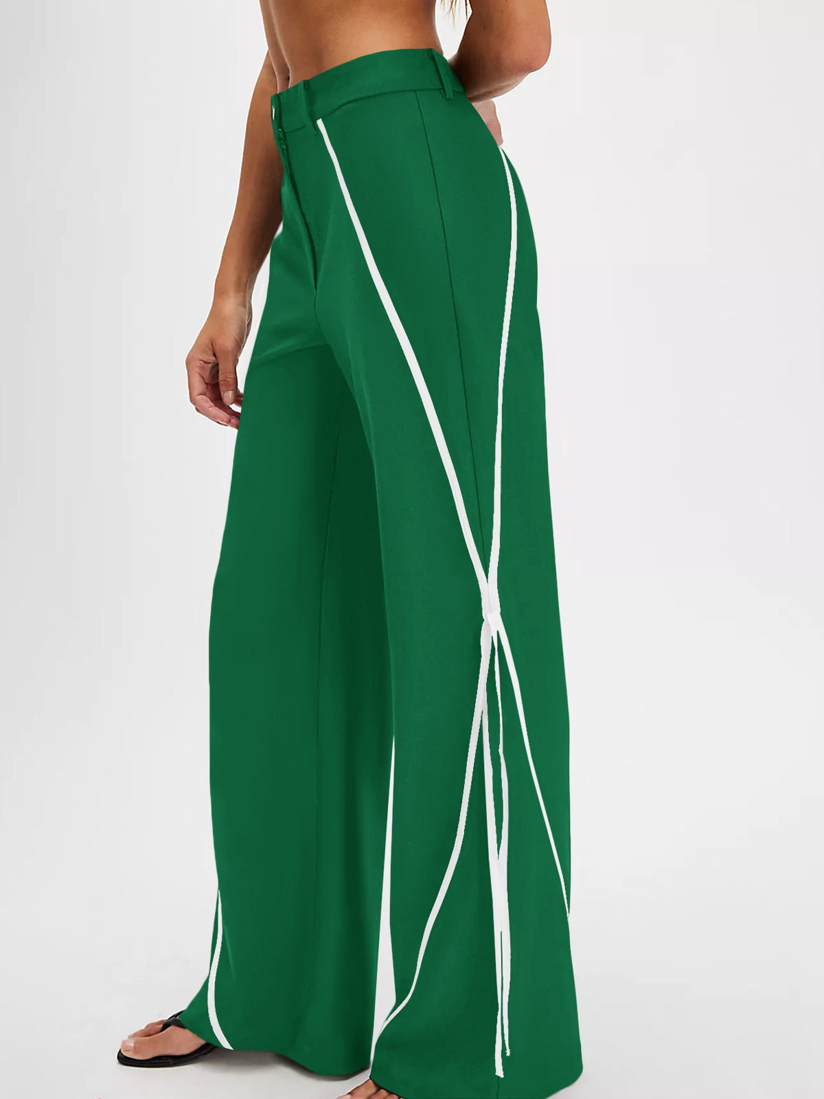 Womens Casual Straight Leg Trousers