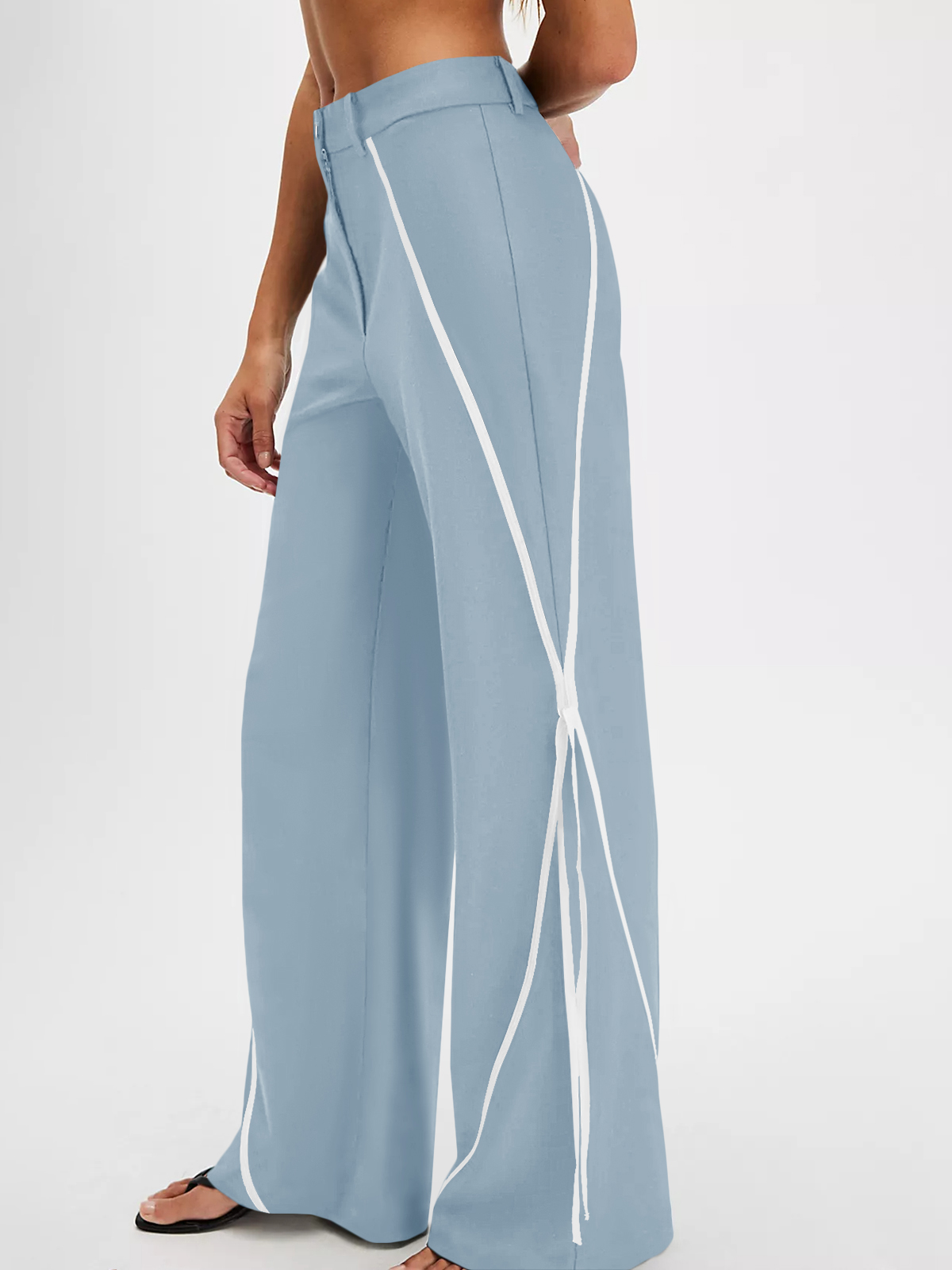 Womens Casual Straight Leg Trousers