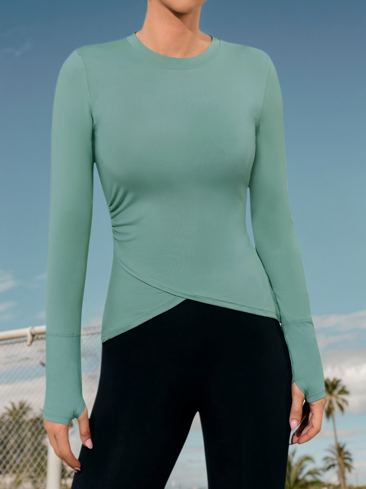 Womens Long Sleeve Workout Tops