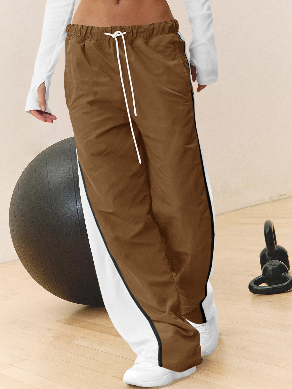 Baggy Wide Leg Track Pants