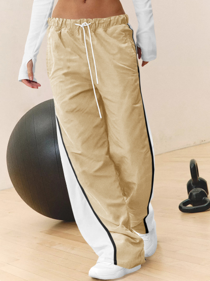 Baggy Wide Leg Track Pants