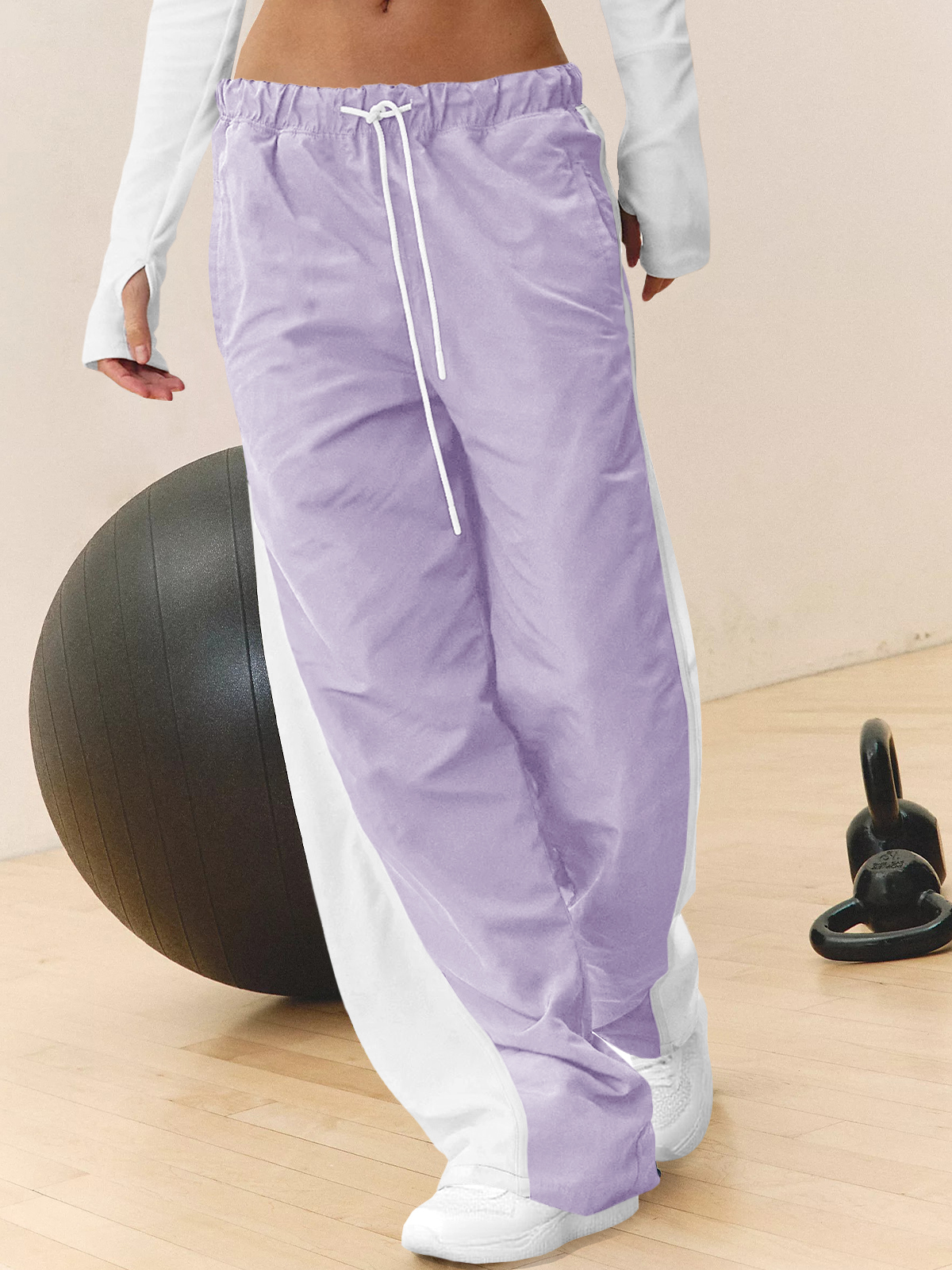 Baggy Wide Leg Track Pants