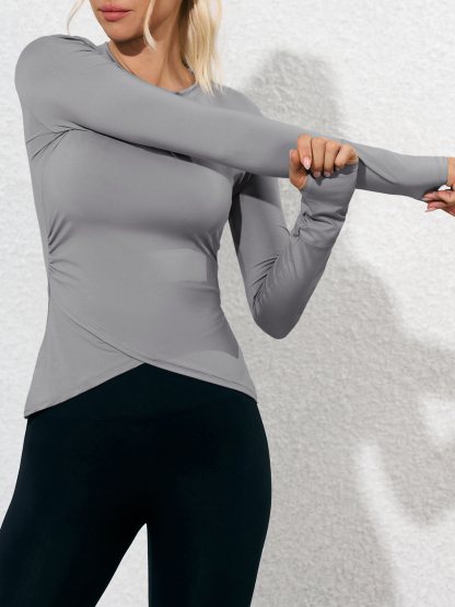 Womens Long Sleeve Workout Tops