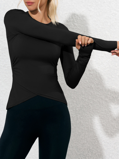 Womens Long Sleeve Workout Tops