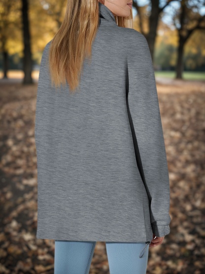 Oversized Turtle Neck Sweatshirts