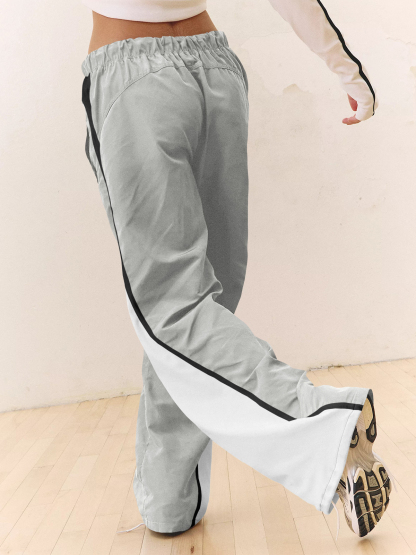 Baggy Wide Leg Track Pants