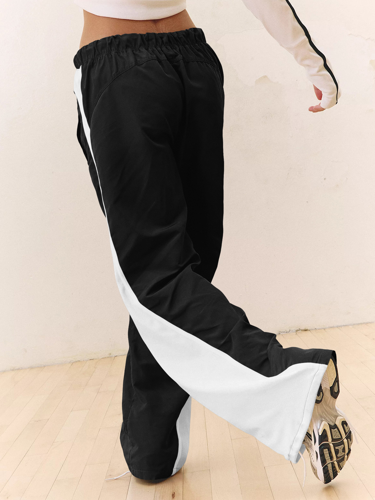 Baggy Wide Leg Track Pants