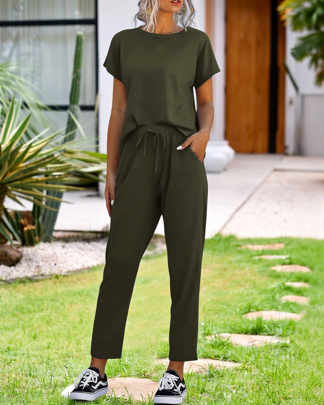 Comfy Short Sleeve Loungewear Set