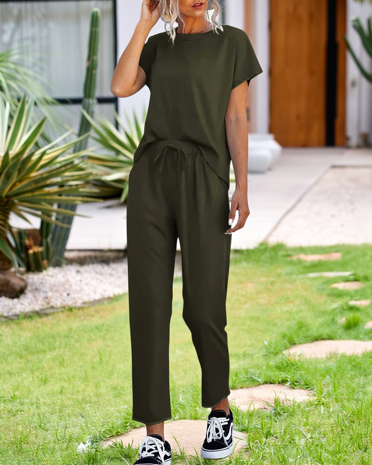 Comfy Short Sleeve Loungewear Set