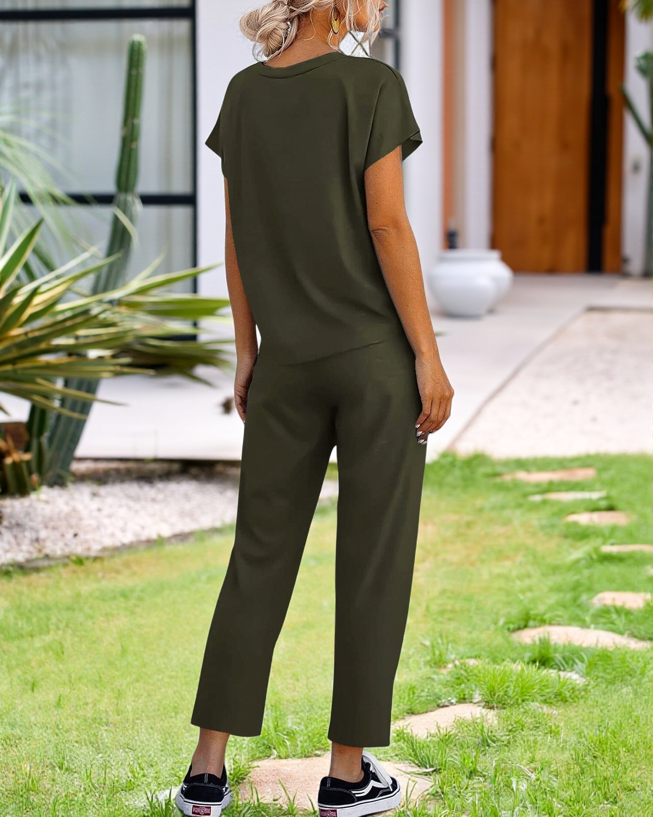 Comfy Short Sleeve Loungewear Set